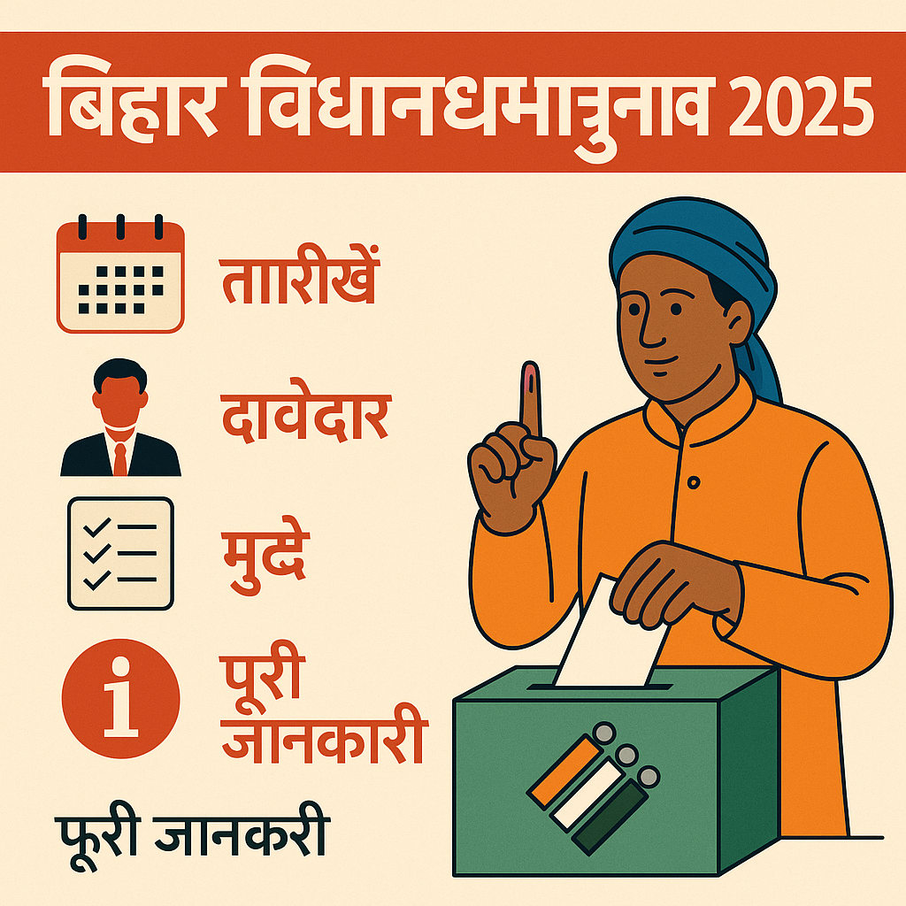 बिहार विधानसभा चुनाव 2025: तारीखें, दावेदार और पूरी जानकारी